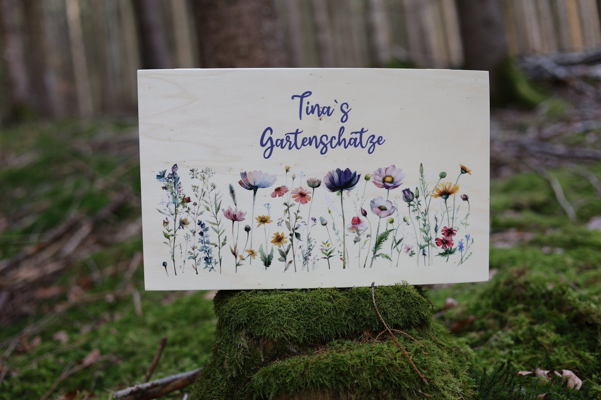 Gartenbox Blumenwiese mit Namen - besonderlich.de - Garten