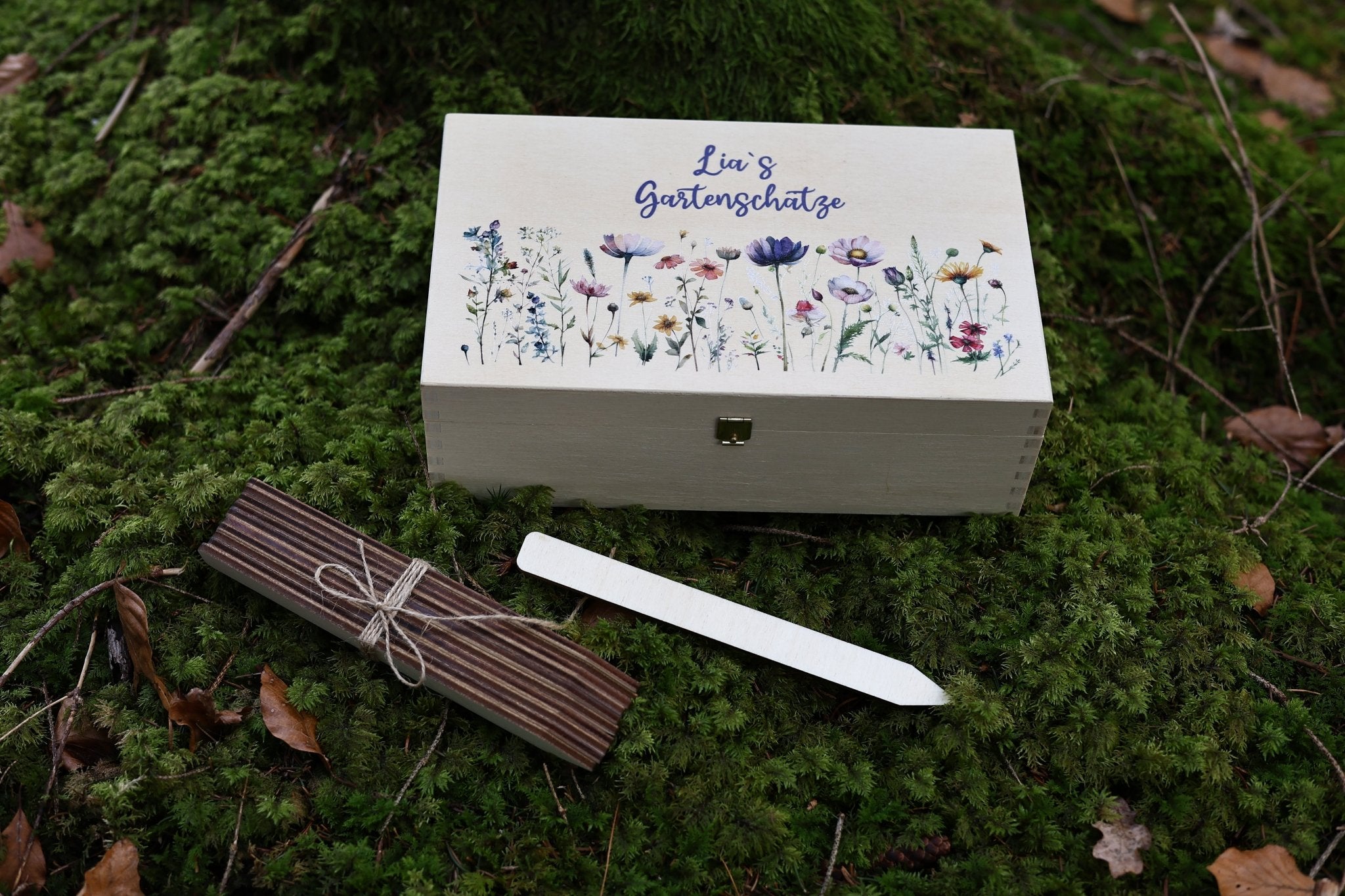 Gartenbox Blumenwiese mit Namen - besonderlich.de - Garten