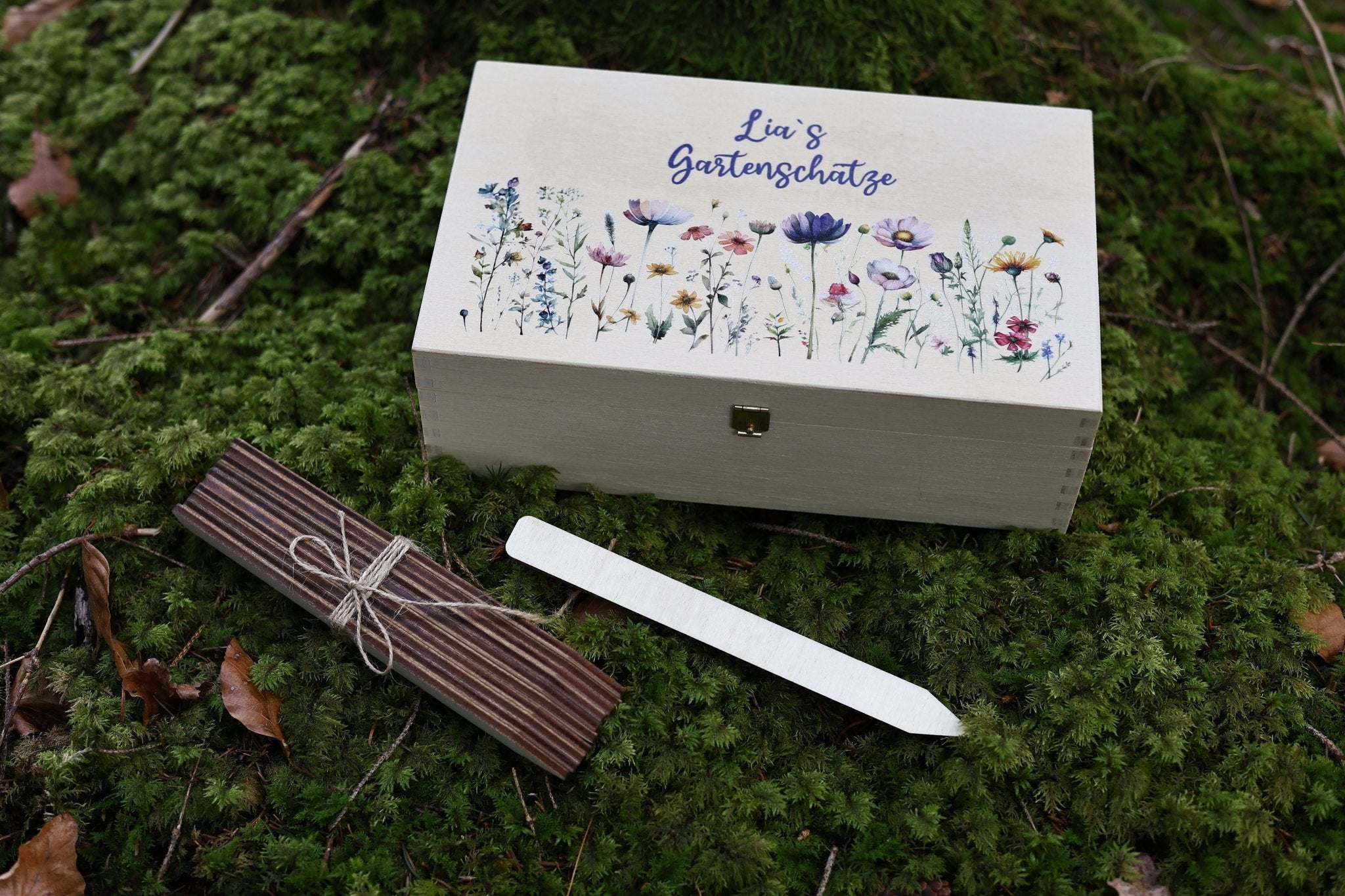 Gartenbox Blumenwiese mit Namen - besonderlich.de - Garten