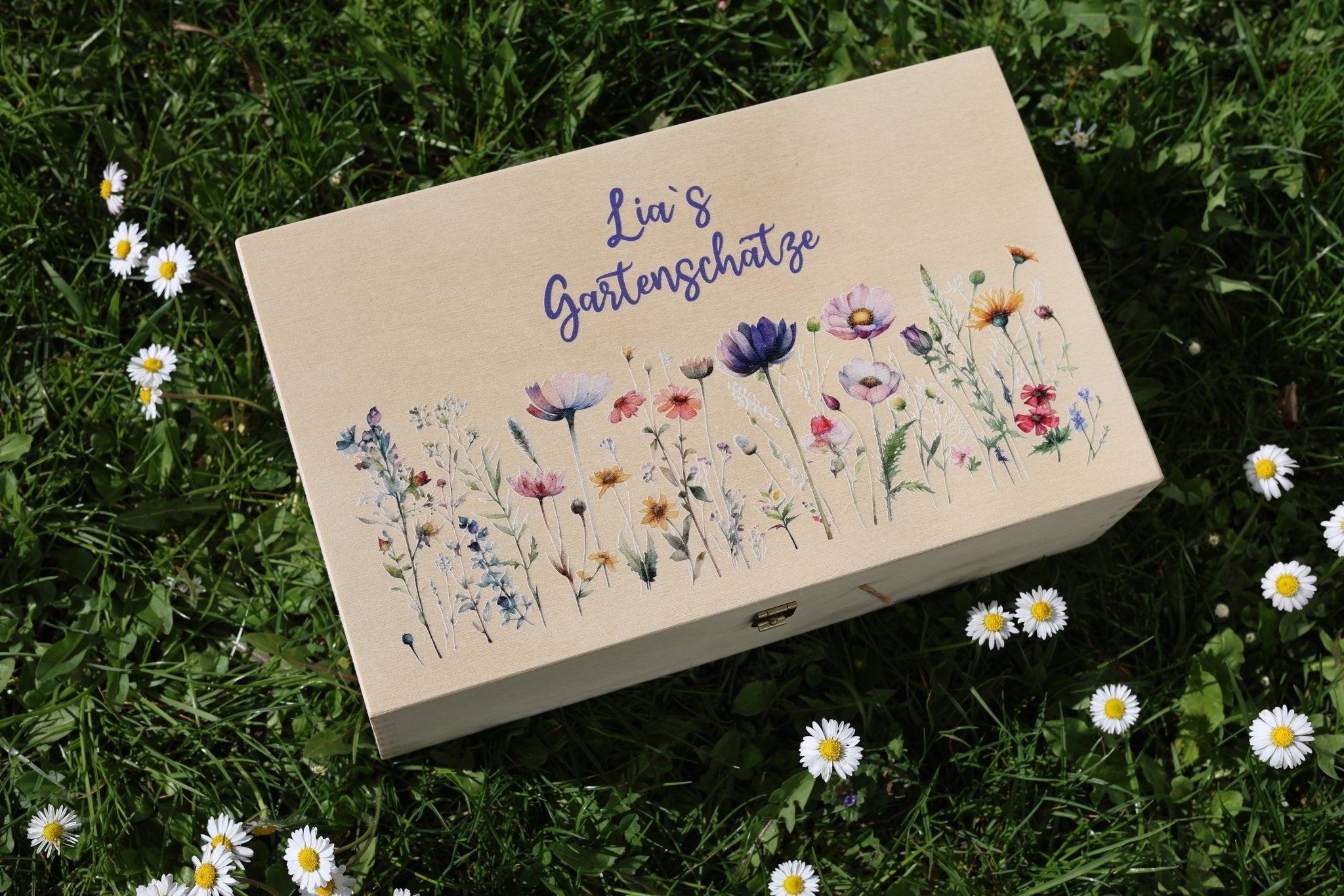 Gartenbox Blumenwiese mit Namen - besonderlich.de - Garten