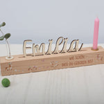 Geburtstagsleiste mit Vase und Kerze - besonderlich.de - Dinosaurier