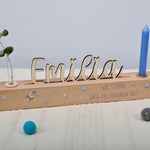 Geburtstagsleiste mit Vase und Kerze - besonderlich.de - Dinosaurier