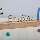 Geburtstagsleiste mit Vase und Kerze - besonderlich.de - Dinosaurier