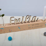 Geburtstagsleiste mit Vase und Kerze - besonderlich.de - Dinosaurier