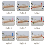 Geburtstagsleiste mit Vase und Kerze - besonderlich.de - Dinosaurier