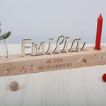 Geburtstagsleiste mit Vase und Kerze - besonderlich.de - Dinosaurier