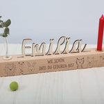 Geburtstagsleiste mit Vase und Kerze - besonderlich.de - Dinosaurier