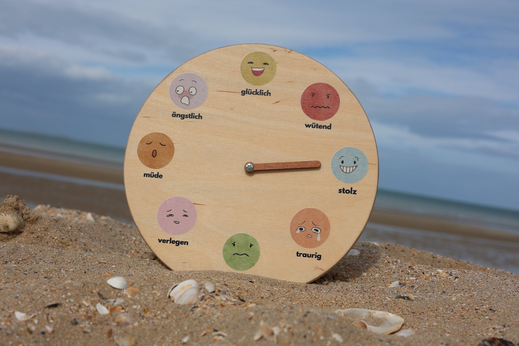 Gefühleuhr mit Smileys - besonderlich.de - Dekoration Jahreszeitentisch