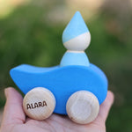 Greiffahrzeug Tröpfchen und Mondfahrt personalisiert - besonderlich.de - educational toys