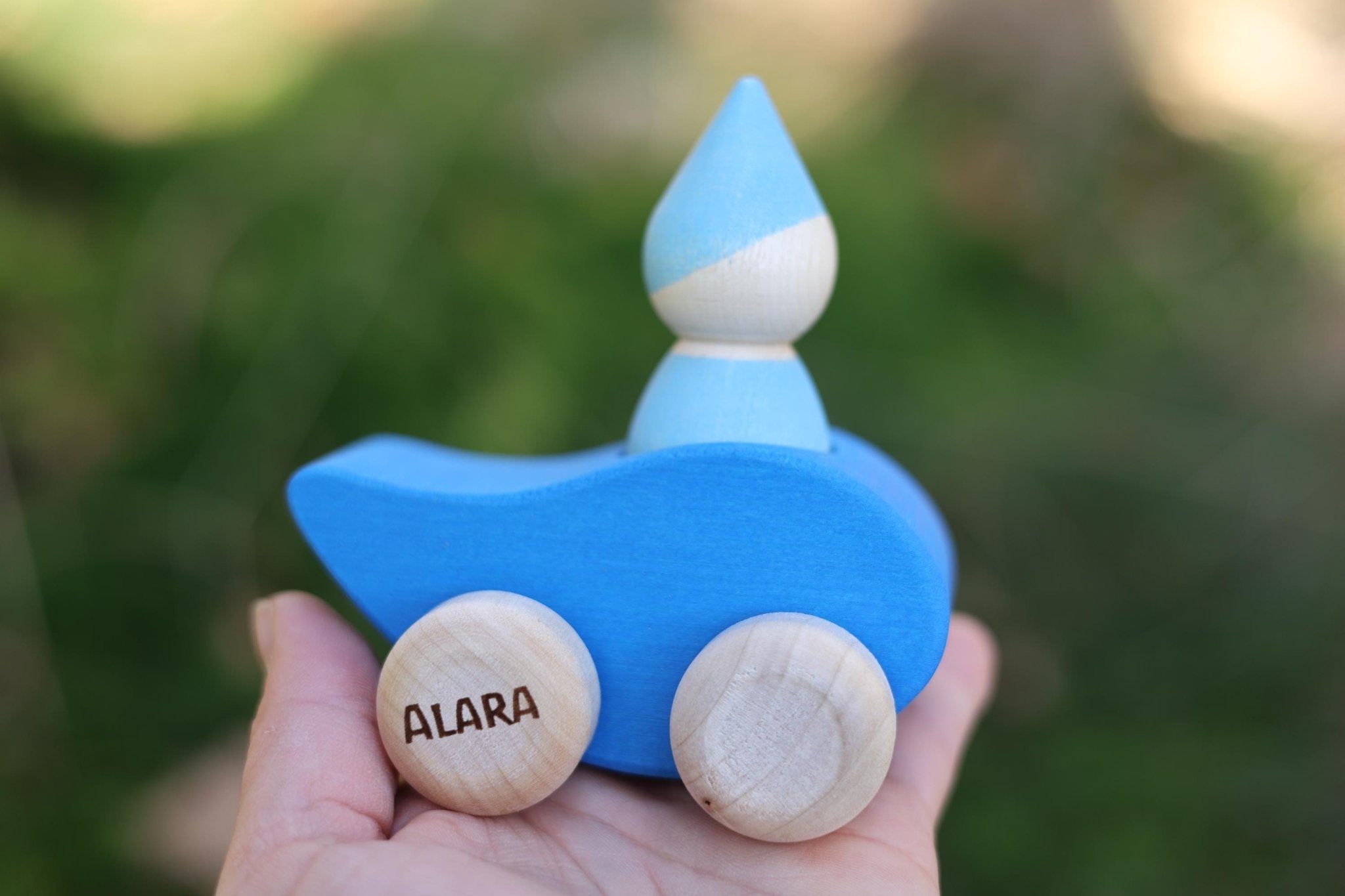 Greiffahrzeug Tröpfchen und Mondfahrt personalisiert - besonderlich.de - educational toys