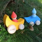Greiffahrzeug Tröpfchen und Mondfahrt personalisiert - besonderlich.de - educational toys