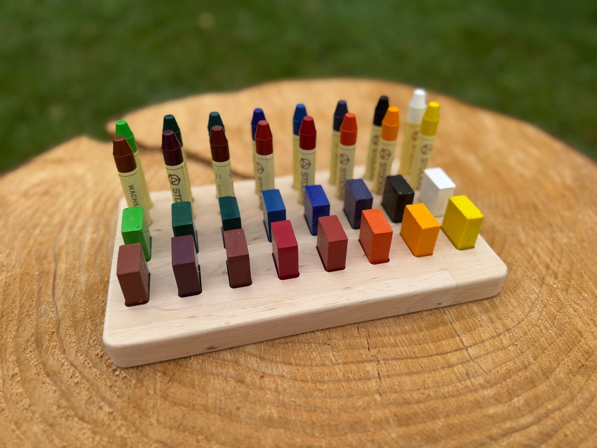 Halter für Stockmar Wachsmalkreiden und - blöcke - besonderlich.de - Abschiedsgeschenk Kindergarten