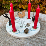 Kerzenkranz Eichhörnchen - besonderlich.de - Adventskerze