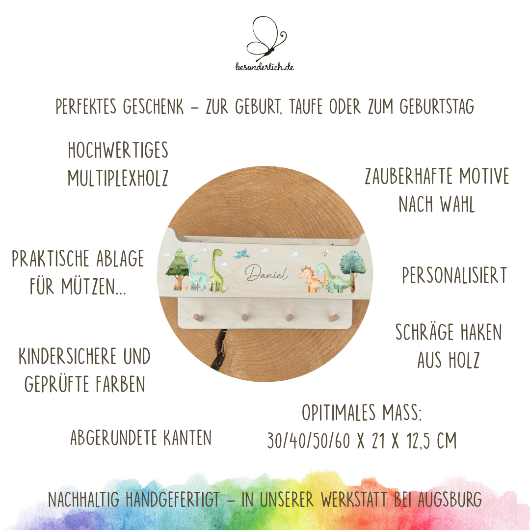 Kindergarderobe mit Mützenfach - besonderlich.de - außergewöhnliche garderobenständer