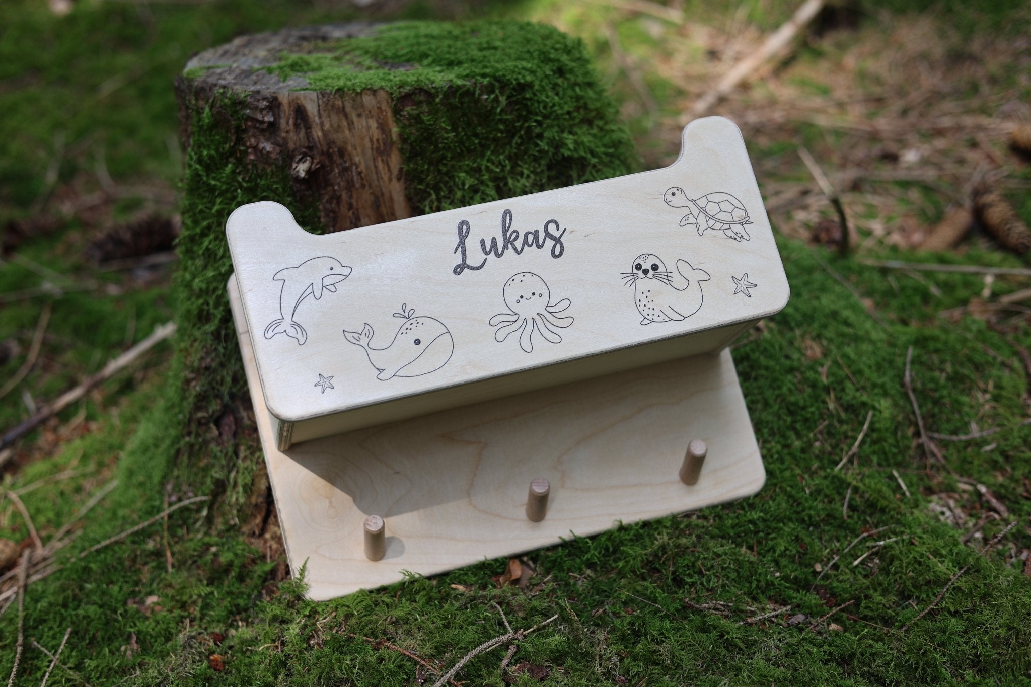 Kindergarderobe mit Mützenfach Meerfreunde - besonderlich.de - baby