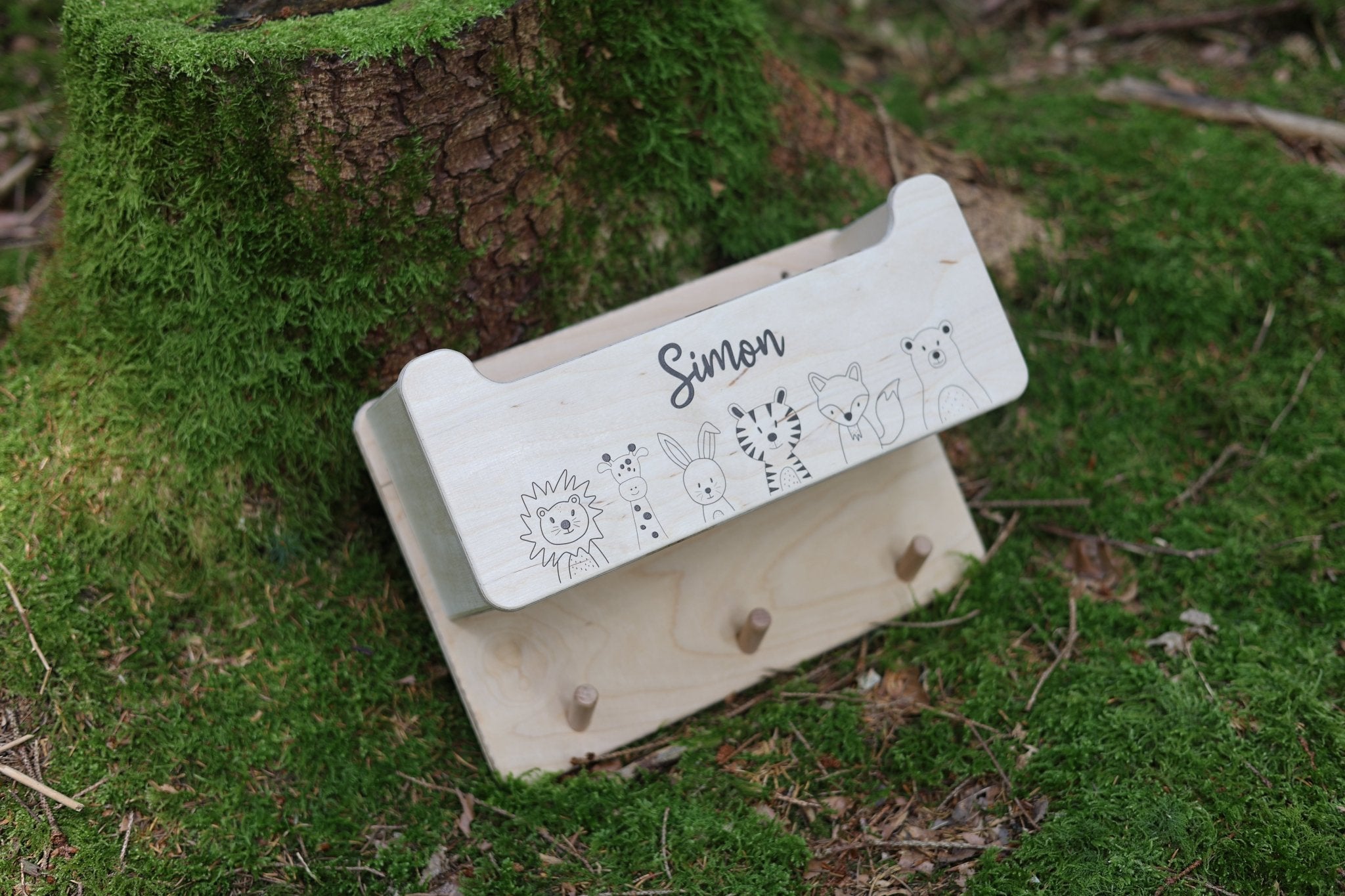 Kindergarderobe mit Mützenfach Tierfreunde - besonderlich.de - baby