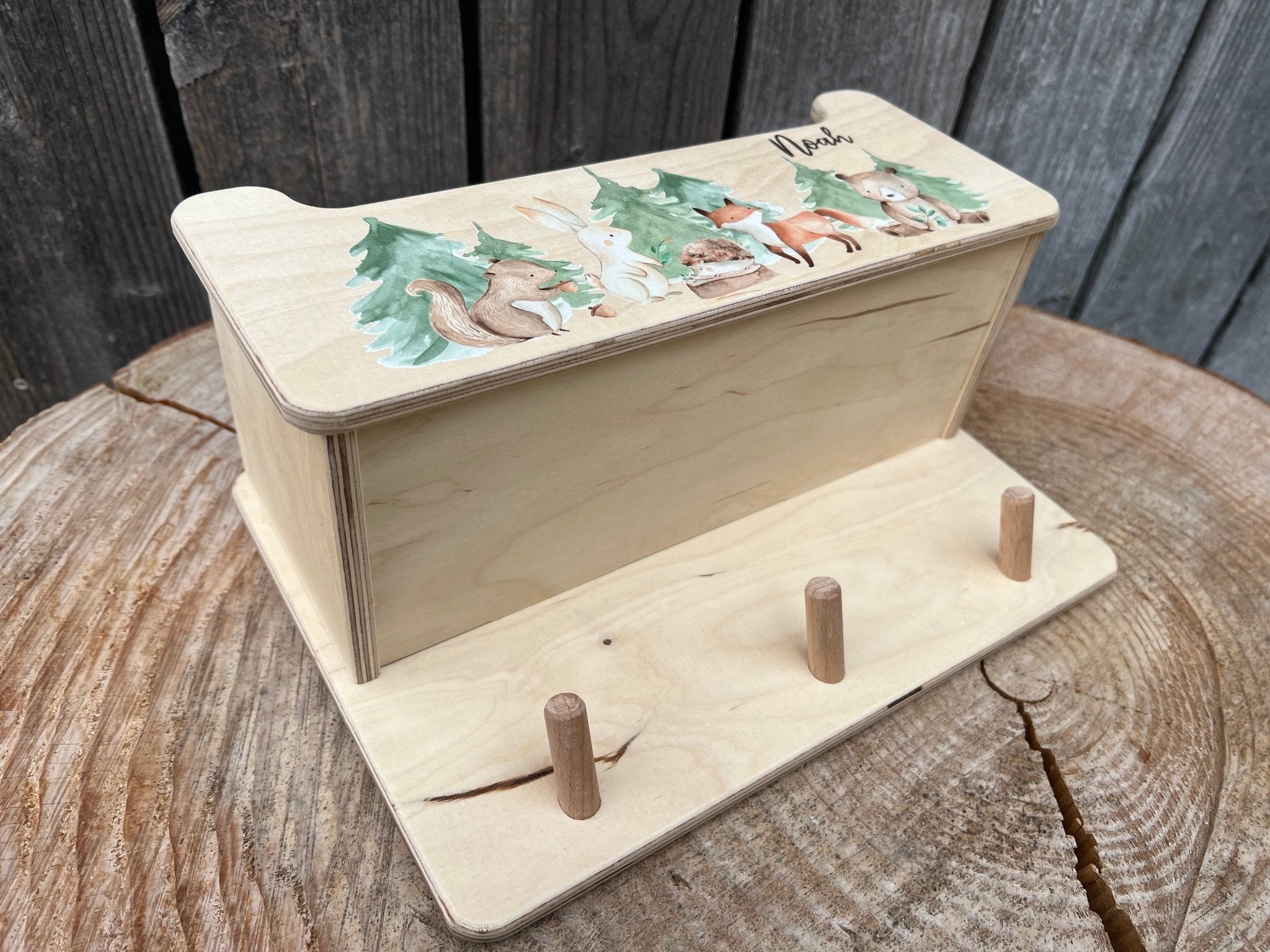 Kindergarderobe mit Mützenfach Waldfreunde - besonderlich.de - baby