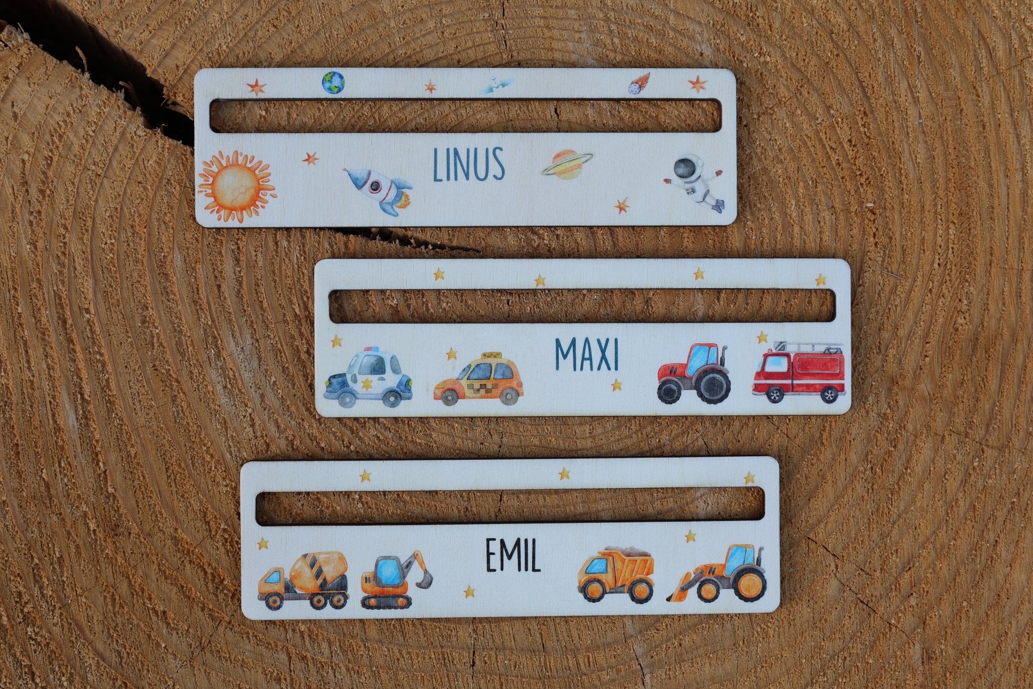 Lesehilfe personalisiert mit Fahrzeugen - besonderlich.de - Einschulung