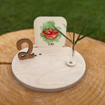 Monatskarten aus Holz - besonderlich.de - Datum Würfel