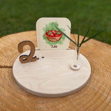 Monatskarten aus Holz - besonderlich.de - Datum Würfel