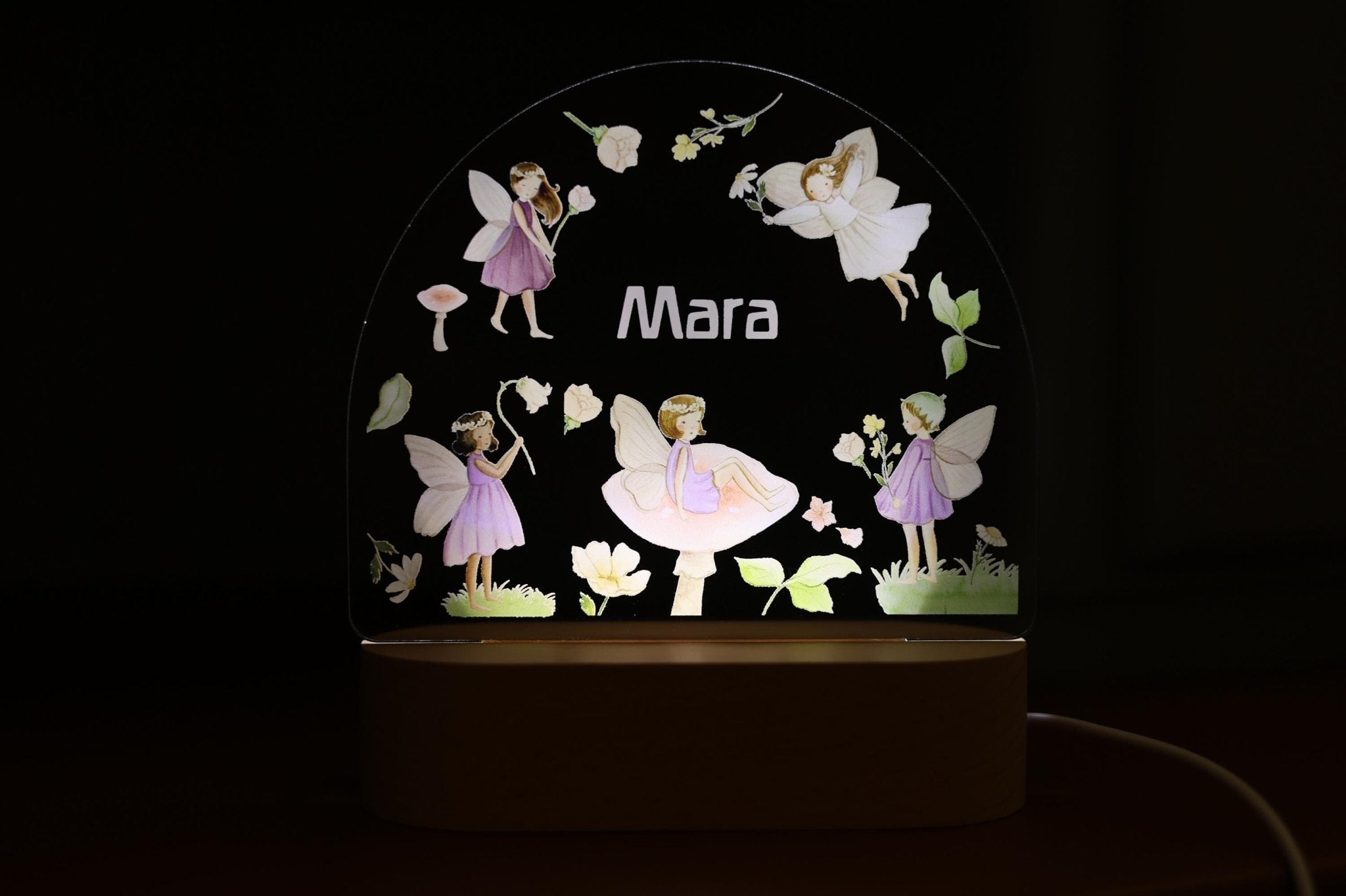 Nachtlicht Feen personalisiert - besonderlich.de - Babygeschenk Geburt