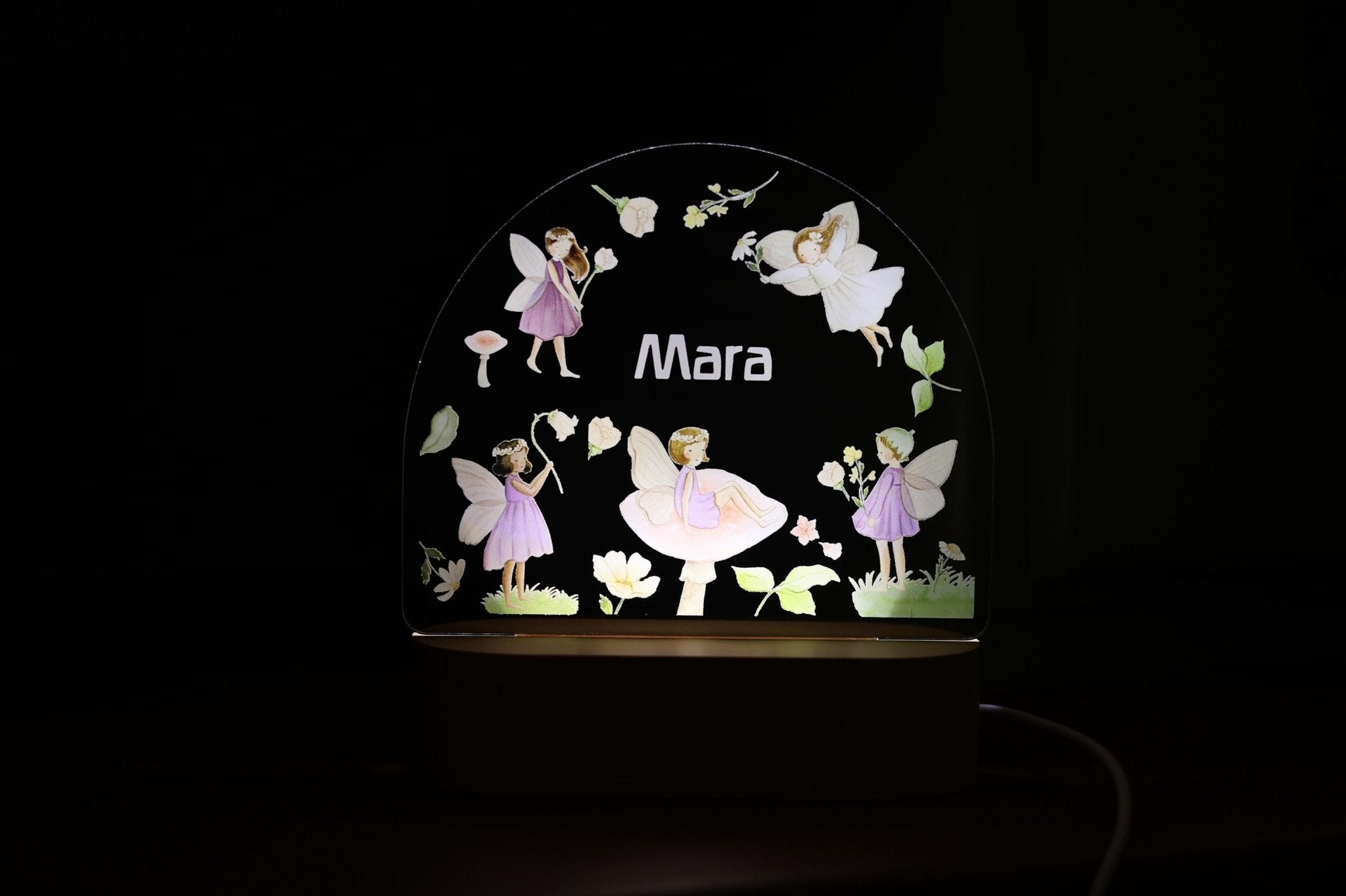 Nachtlicht Feen personalisiert - besonderlich.de - Babygeschenk Geburt