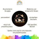 Nachtlicht Feen personalisiert - besonderlich.de - Babygeschenk Geburt