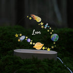 Nachtlicht Planeten personalisiert - besonderlich.de - Affirmationen Kinder