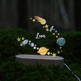 Nachtlicht Planeten personalisiert - besonderlich.de - Affirmationen Kinder