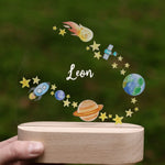 Nachtlicht Planeten personalisiert - besonderlich.de - Affirmationen Kinder