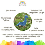 Nachziehtier Dinosaurier personalisiert - besonderlich.de - Dinosaurier