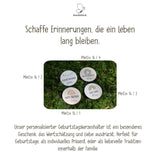 Personalisierter Geburtstagsteller mit Vase und Kerze Baustelle - besonderlich.de - Bauernhof