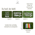 Personalisierter Geburtstagsteller mit Vase und Kerze Regenbogen - besonderlich.de - Boho