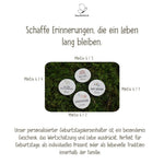 Personalisierter Geburtstagsteller mit Vase und Kerze Safari - besonderlich.de - geburtstagsbrett