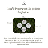 Personalisierter Geburtstagsteller mit Vase und Kerze Safari - besonderlich.de - geburtstagsbrett