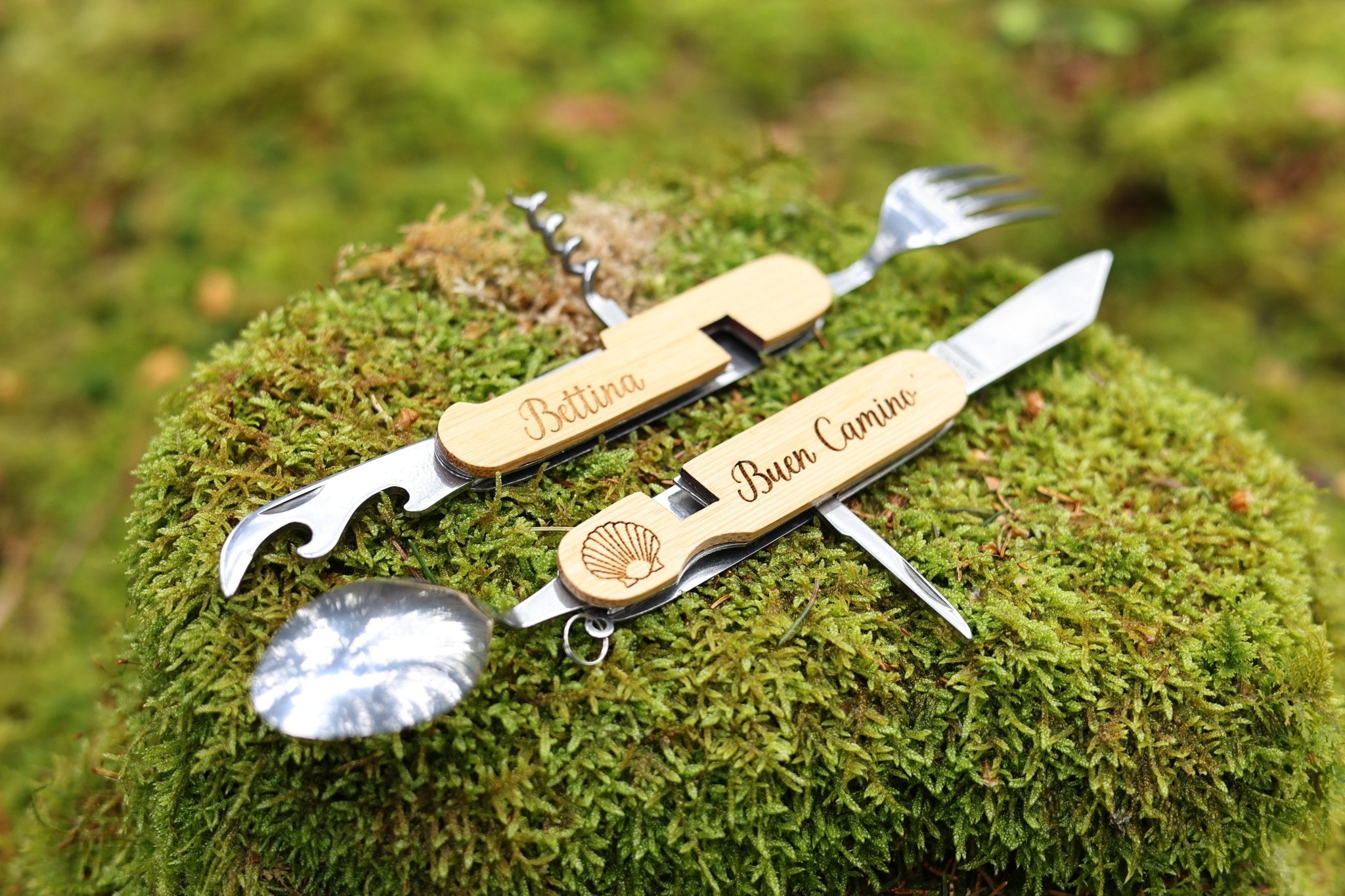 Pilgerbesteck personalisiert - Buen Camino - besonderlich.de - 30 geburtstag geschenk mann