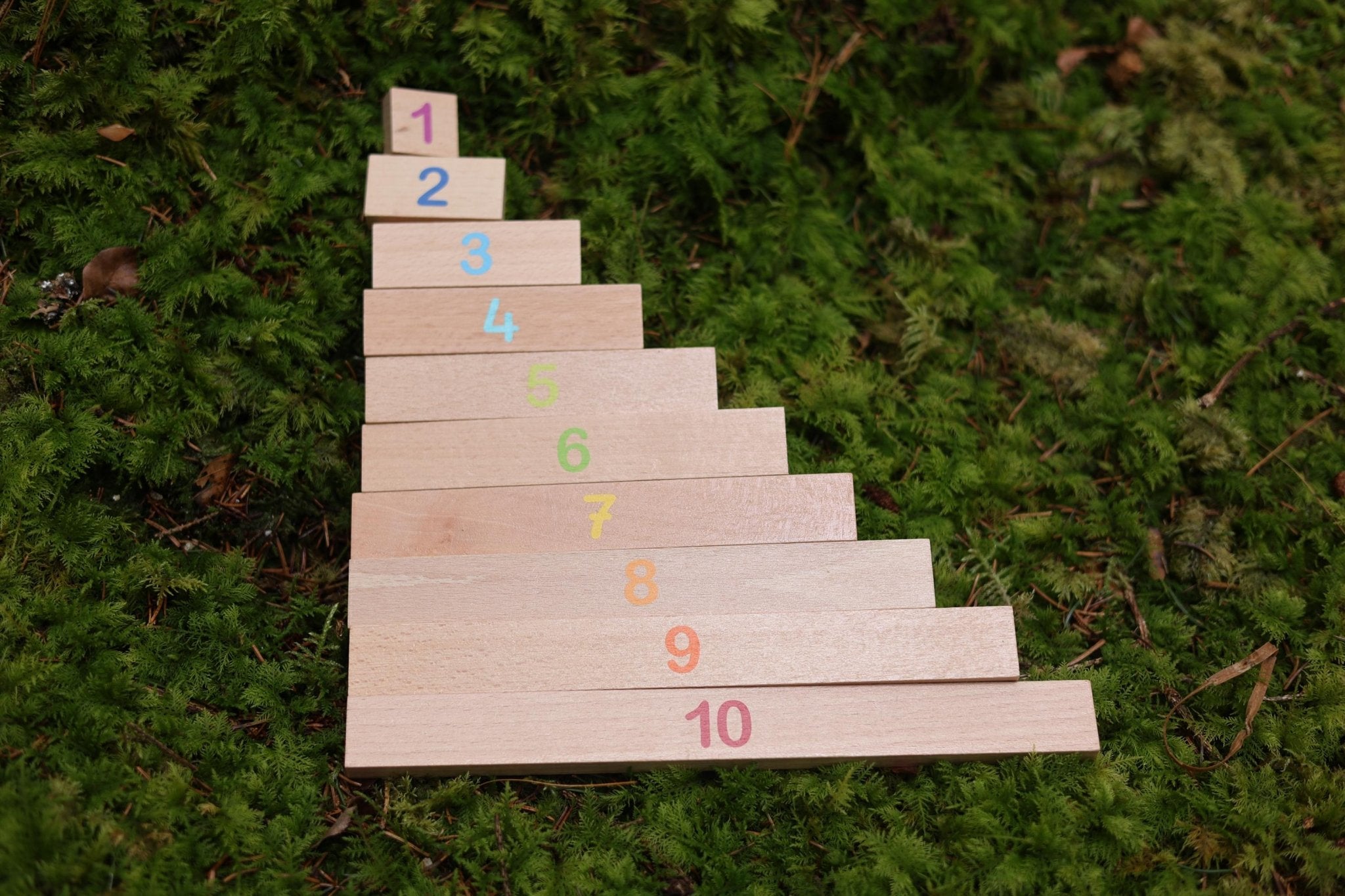 Rechenstäbe personalisiert - besonderlich.de - Holzspielzeug