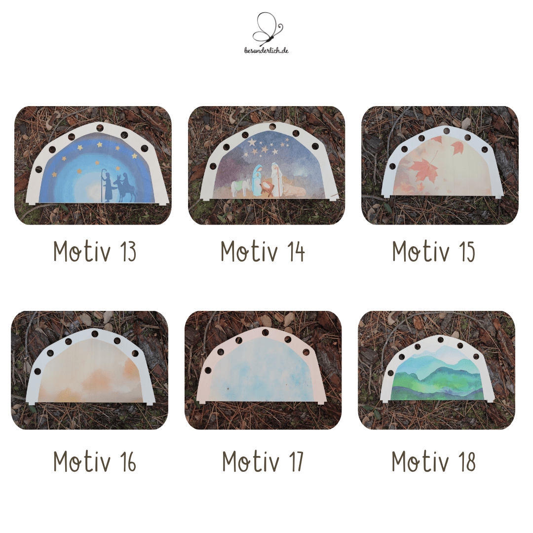 Rückplatte für Jahreszeitentisch Wandelzeit - besonderlich.de - Dekoration Jahreszeitentisch