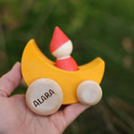 Schiebespielzeug Mond und Tropfen personalisiert - besonderlich.de - educational toys