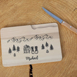 Schneidebrett mit Messer - Camper - besonderlich.de - 30 geburtstag mann