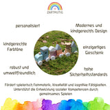 Spielzug mit Bauklötzen personalisiert - besonderlich.de - Babygeschenke
