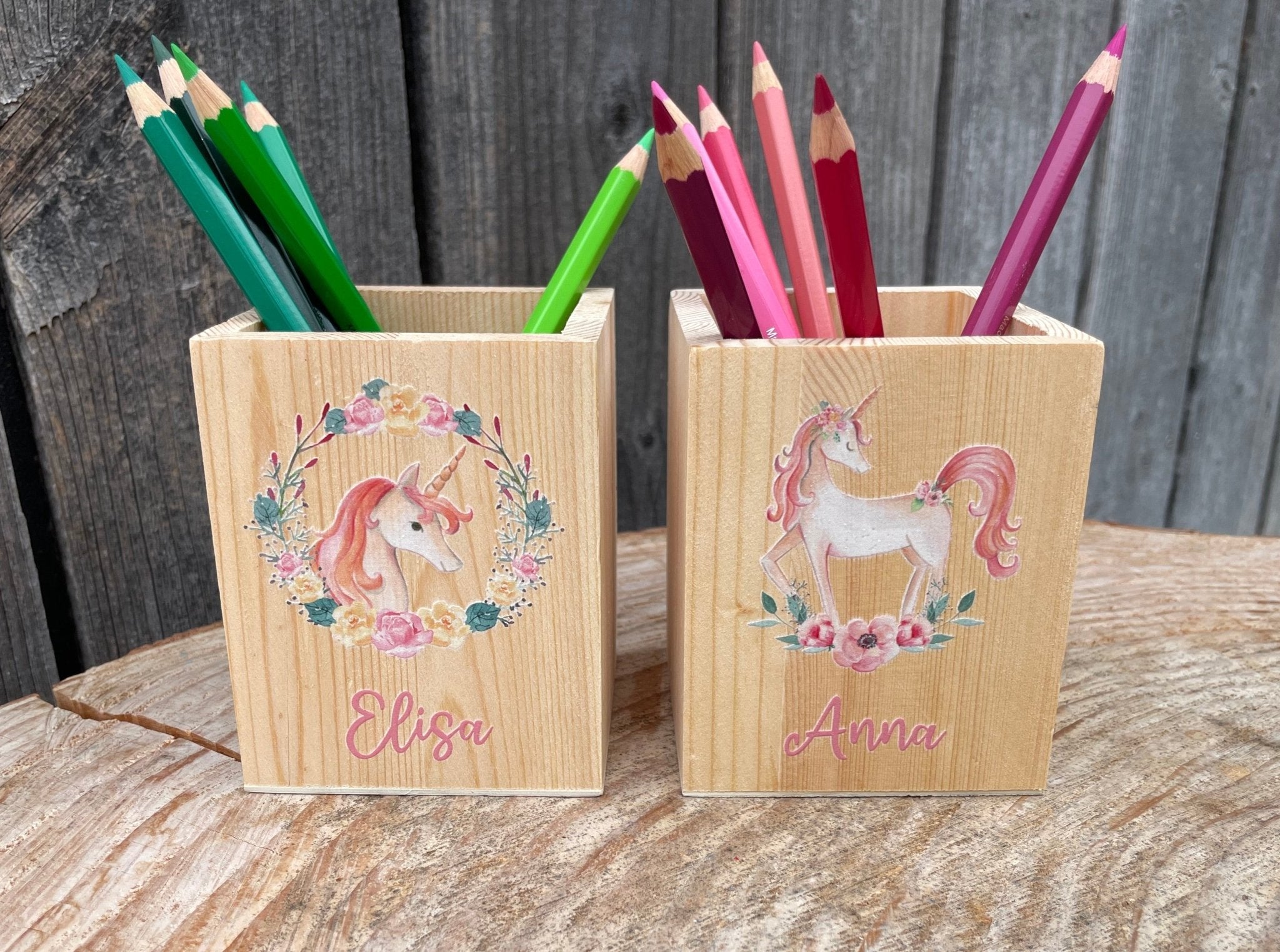 Stiftebecher "Einhorn" - besonderlich.de - Abschiedsgeschenk Kindergarten