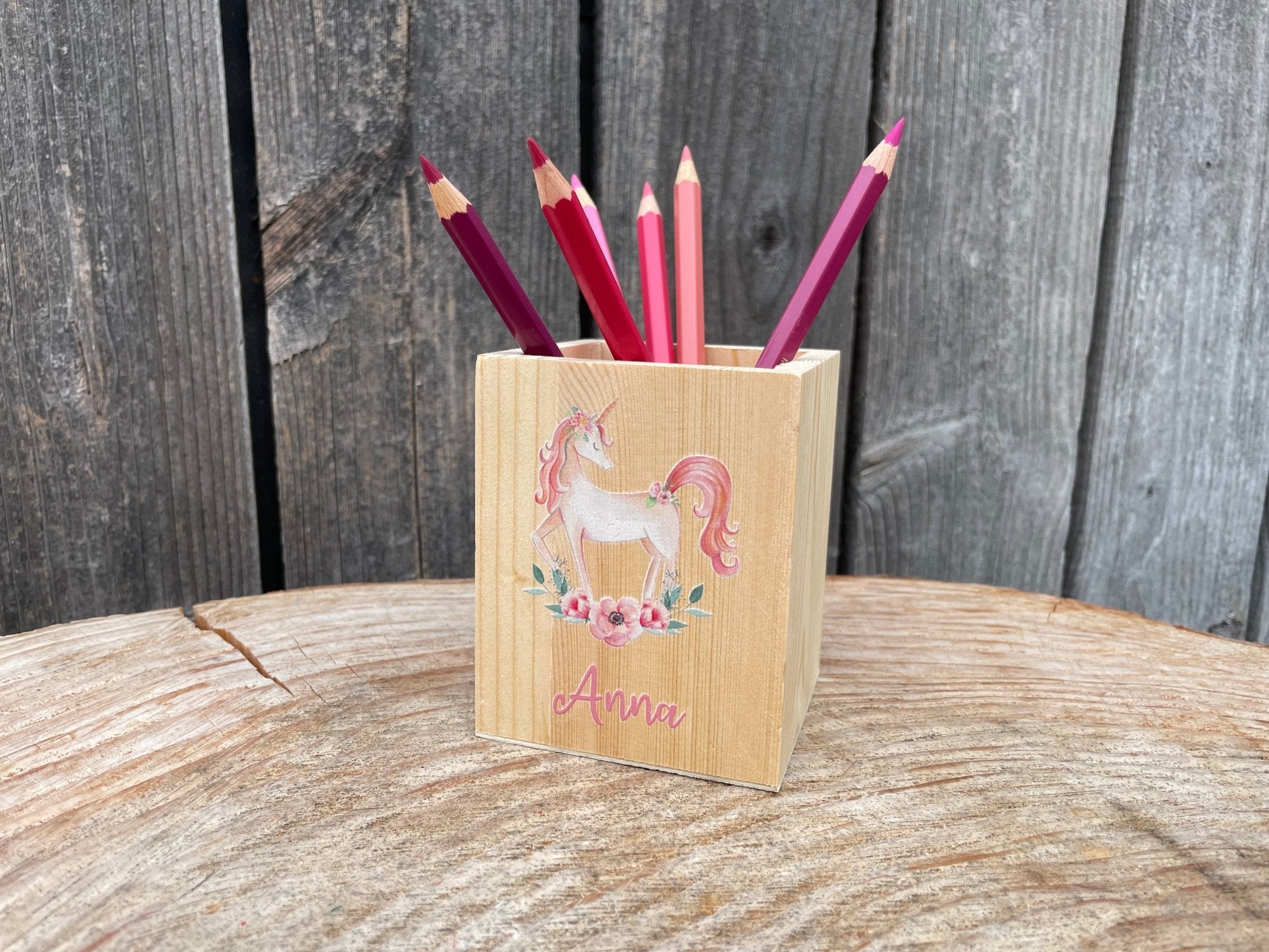 Stiftebecher "Einhorn" - besonderlich.de - Abschiedsgeschenk Kindergarten