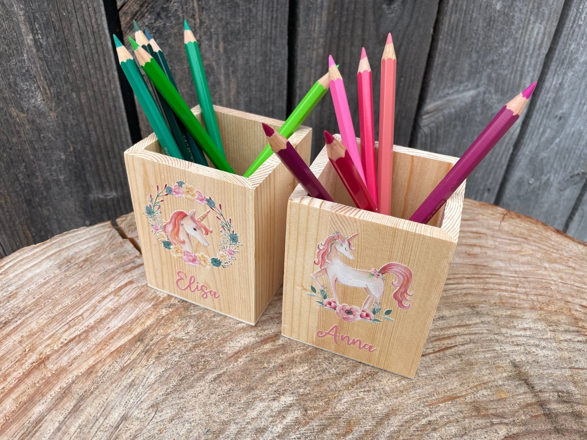 Stiftebecher "Einhorn" - besonderlich.de - Abschiedsgeschenk Kindergarten