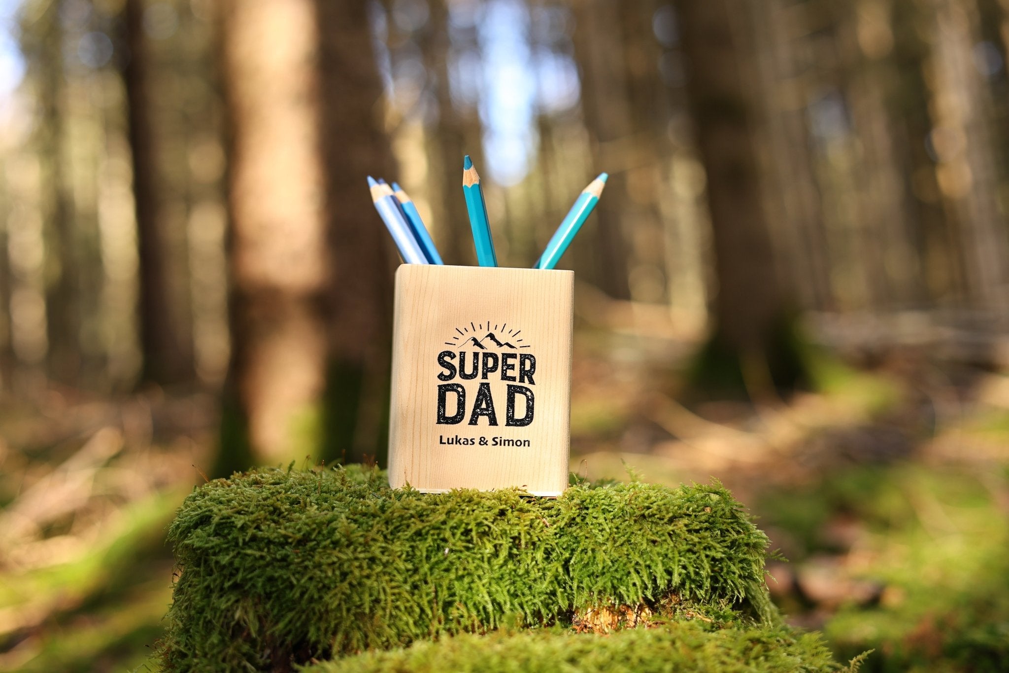 Stiftebecher personalisiert SuperDad - besonderlich.de - 30 geburtstag geschenk mann