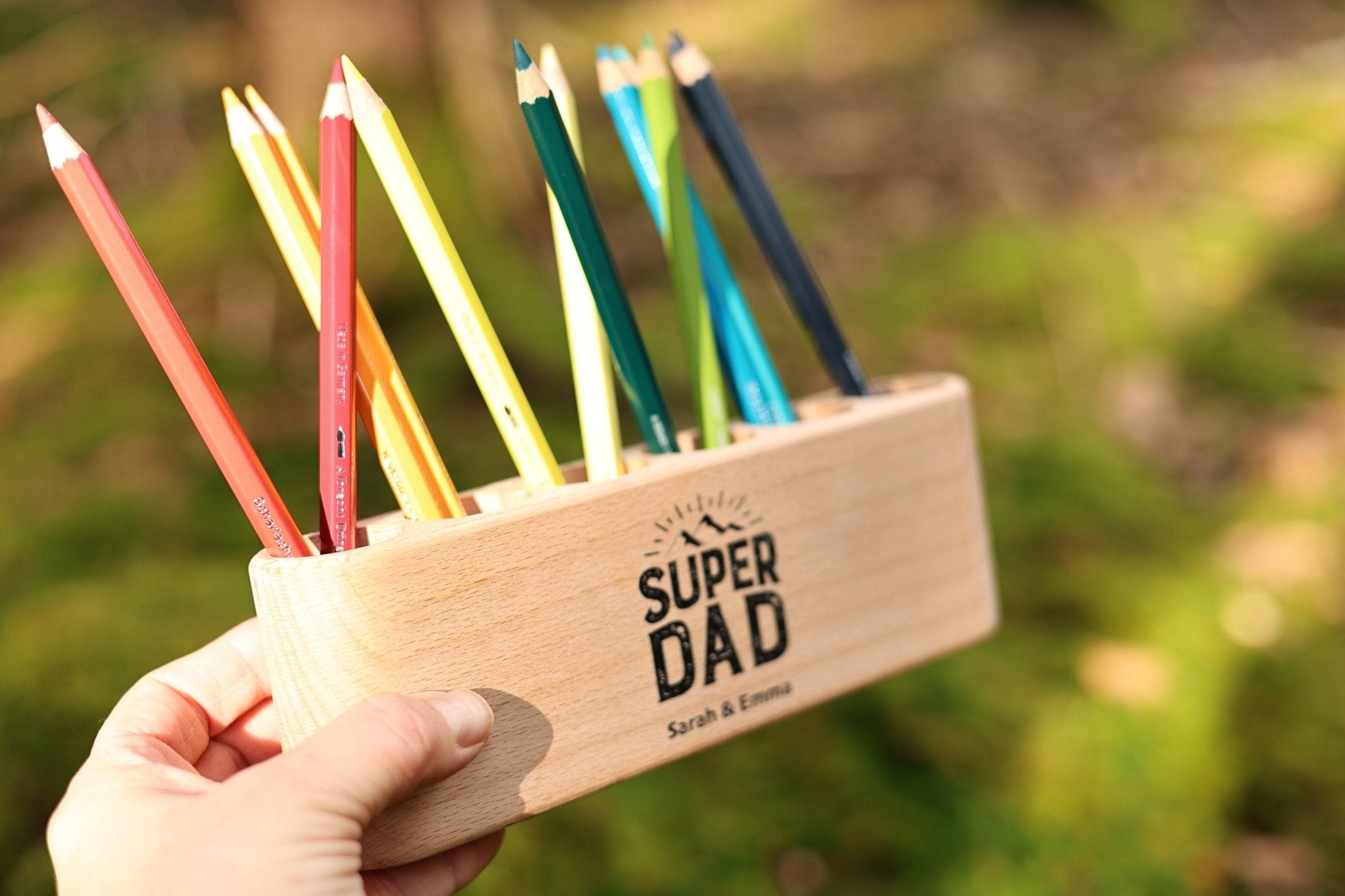 Stiftehalter personalisiert SuperDad - besonderlich.de - 30 geburtstag geschenk mann