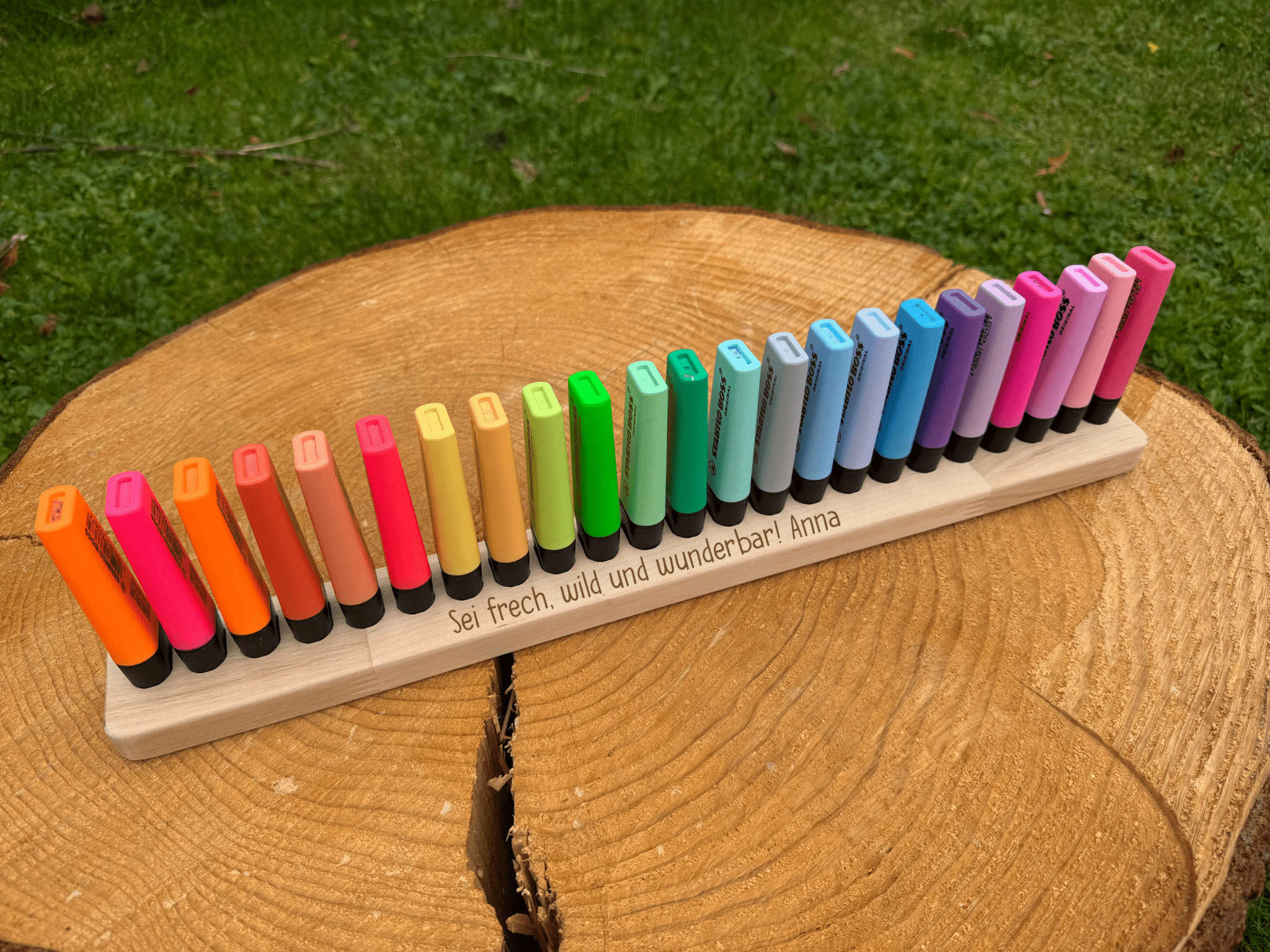 Stiftehater für STABILO BOSS Textmarker - besonderlich.de - Abschiedsgeschenk Kindergarten