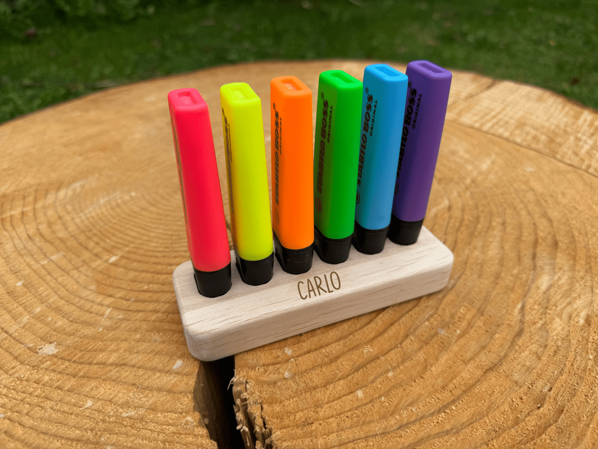 Stiftehater für STABILO BOSS Textmarker - besonderlich.de - Abschiedsgeschenk Kindergarten