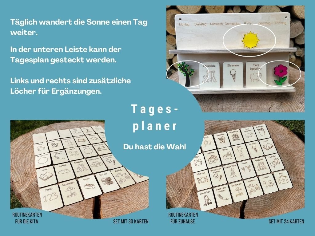 Tagesplaner für Kinder - Vorteilsset - besonderlich.de - ewiger Kalender Kinder