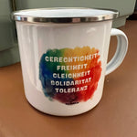 TASSE Emaille für DEMOKRATIE - besonderlich.de - Demokratie